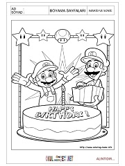 Mario And Sonic boyama sayfaları